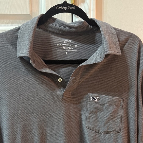 Vineyard Vines Men's Charcoal Polo Shirt - Picture 2 of 4